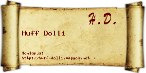 Huff Dolli névjegykártya